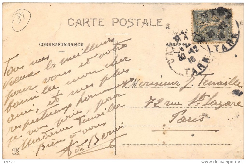 ¤¤  -   Mines De CARMAUX  -  Hopital N° 36 Bis  -  Blessés Militaires  -  Dortoir De 250 Lits   -   ¤¤ - Carmaux