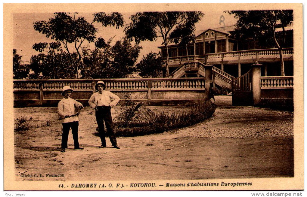 Dahomey - KOTONOU - Maisons D'habitations Européennes - Benin