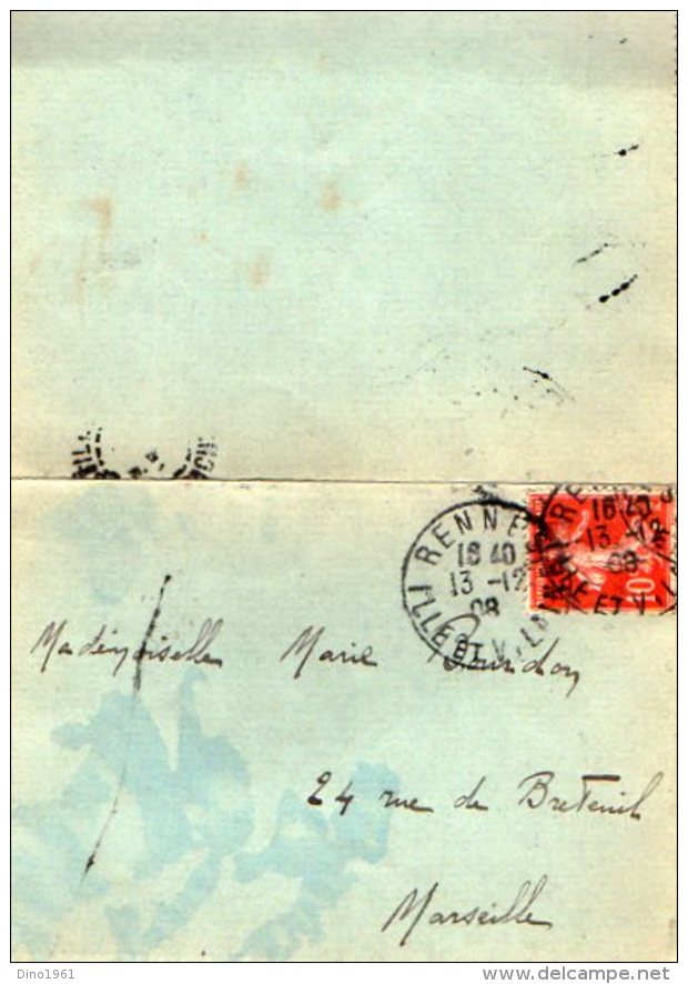 VP5126 - MILITARIA - Carte - Lettre D´André 2 ème Cie Caserne Saint Georges à RENNES - Documenti