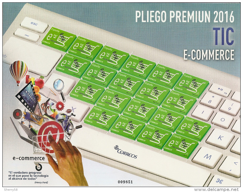 2016-ED. 5068 En PLIEGO PREMIUM -TIC. E-Commerce- NUEVO - Feuilles Complètes