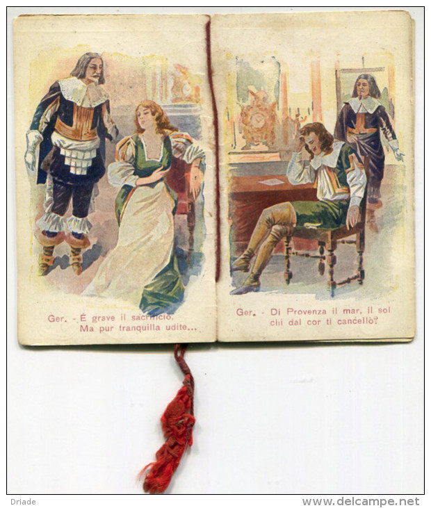 CALENDARIETTO DA BARBIERE LA TRAVIATA ANNO 1921 CALENDRIER OPERA LIRICA - Formato Piccolo : 1921-40