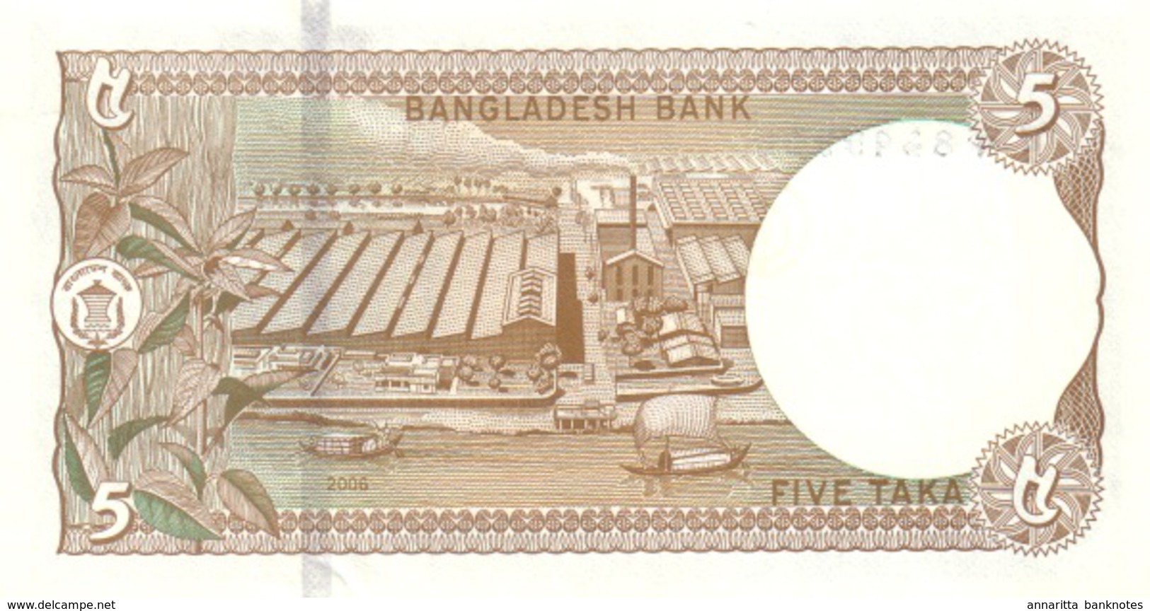 BANGLADESH 5 TAKA 2006 P-46 UNC  [BD340a] - Bangladesch