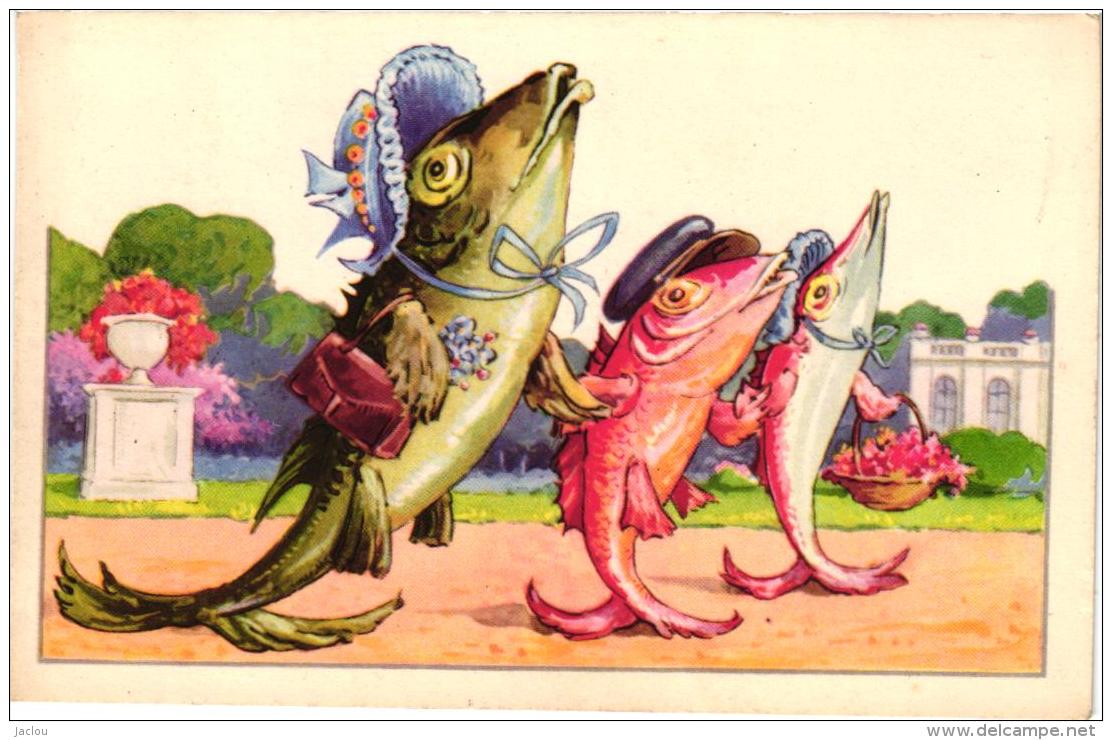 FANTAISIE POISSONS HABILLES REF 47158 - Dressed Animals