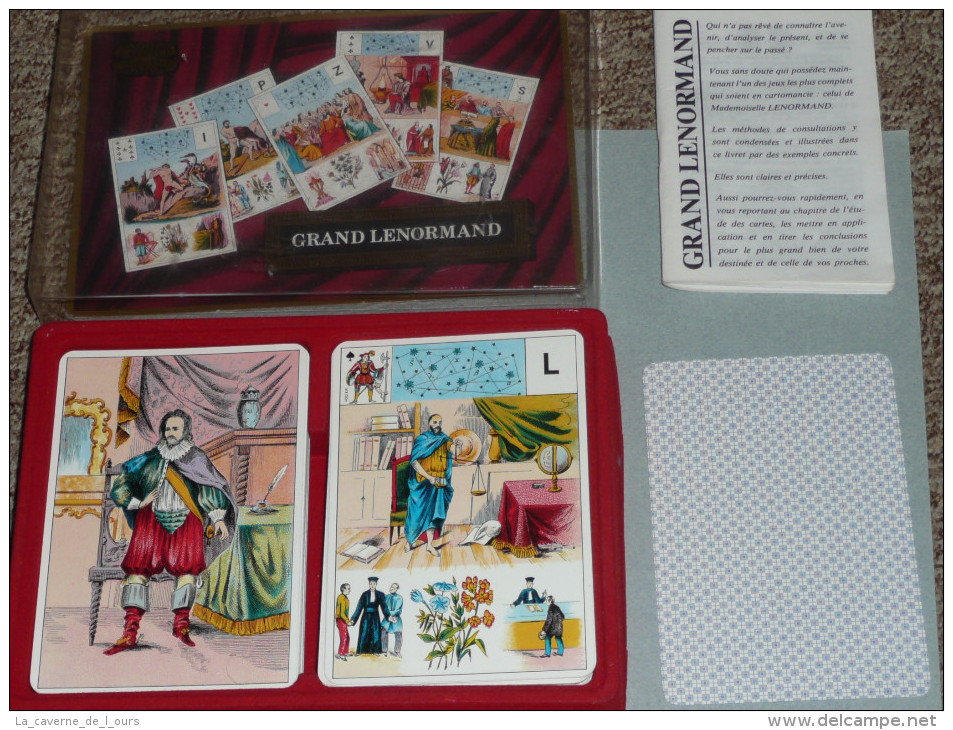 Rare Ancien Jeu De Cartes, Cartomancie, La Bonne Aventure, LE GRAND LENORMAND, En Boite Avec Notice D'utilisation - Autres & Non Classés