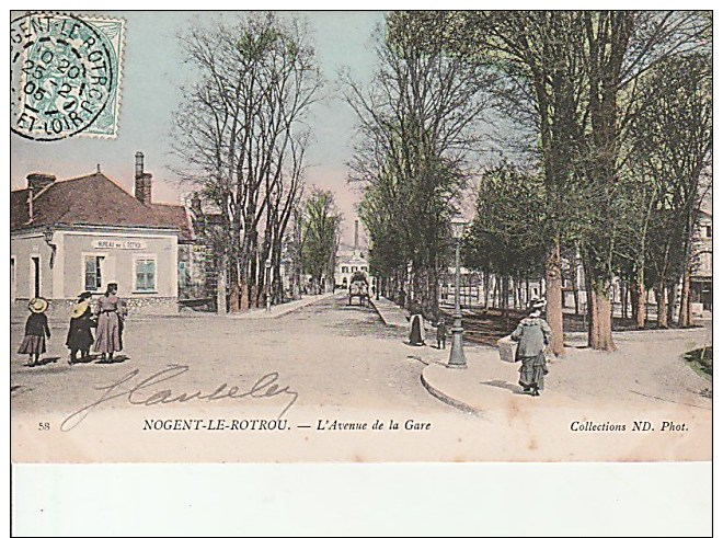 58.Nogent Le Rotrou-L'Avenue De La Gare.Coll.ND Photo. - Nogent Le Rotrou