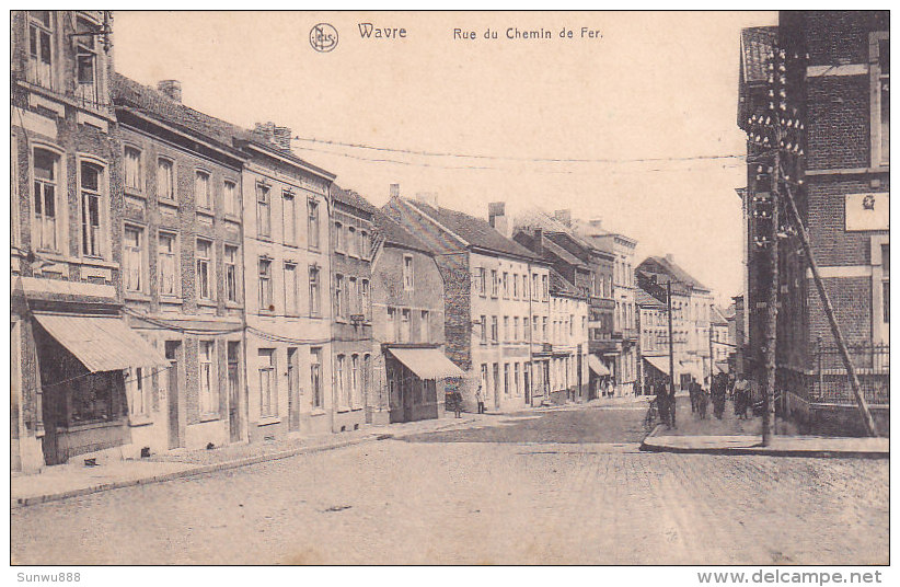 Wavre - Rue Du Chemin De Fer (animée, 1920, Vers Kasongo, Congo Belge) - Waver