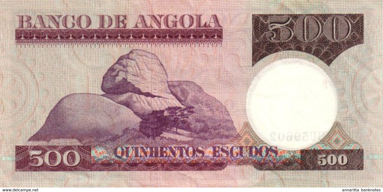 Angola 500 Escudos 1973, VF, P-107a, AO B431a - Angola