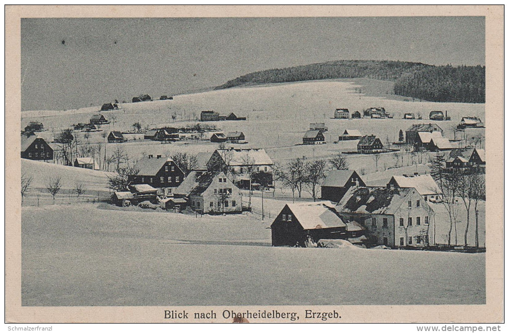 AK Blick Nach Oberheidelberg Landheim ? Bei Seiffen Heidelberg Oberseiffenbach Deutscheinsiedel Neuhausen Deutschneudorf - Seiffen