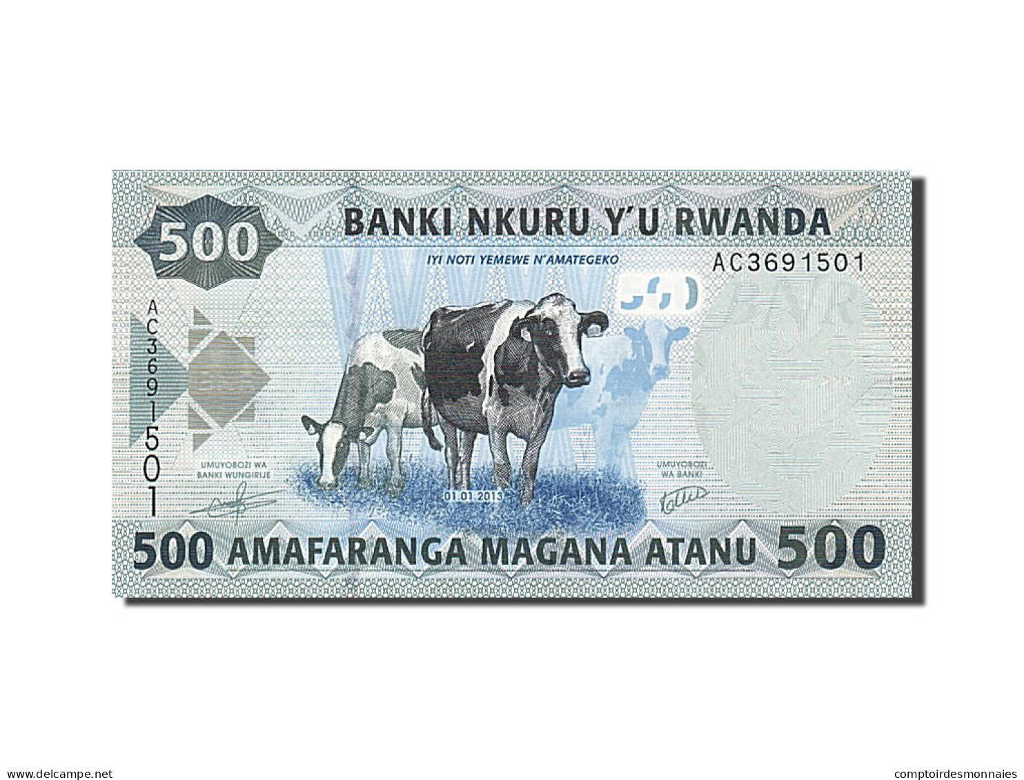 Billet, Rwanda, 500 Francs, 2013, 2013, NEUF - Rwanda