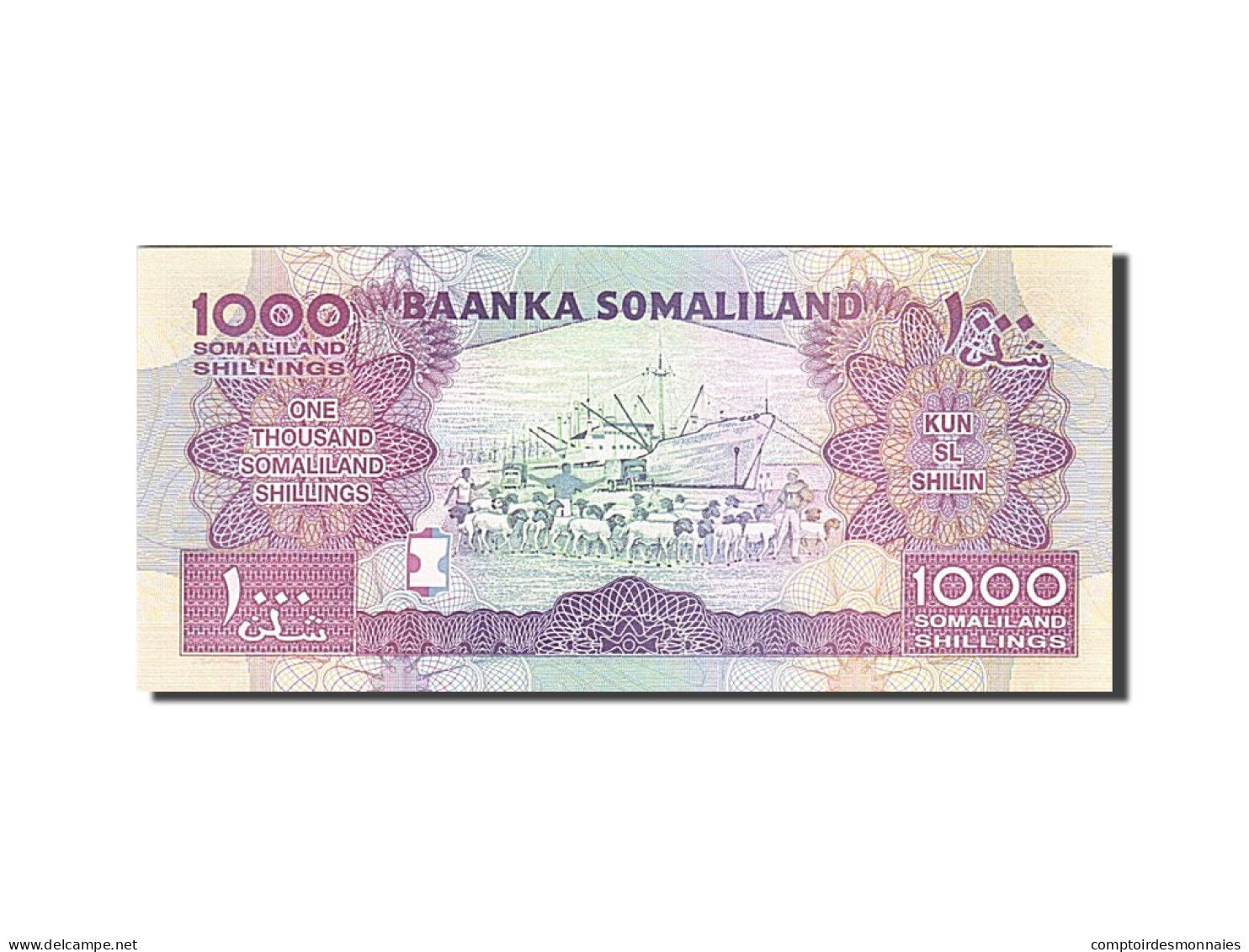 Billet, Somaliland, 1000 Shillings, 2011, 2011, NEUF - Somalie