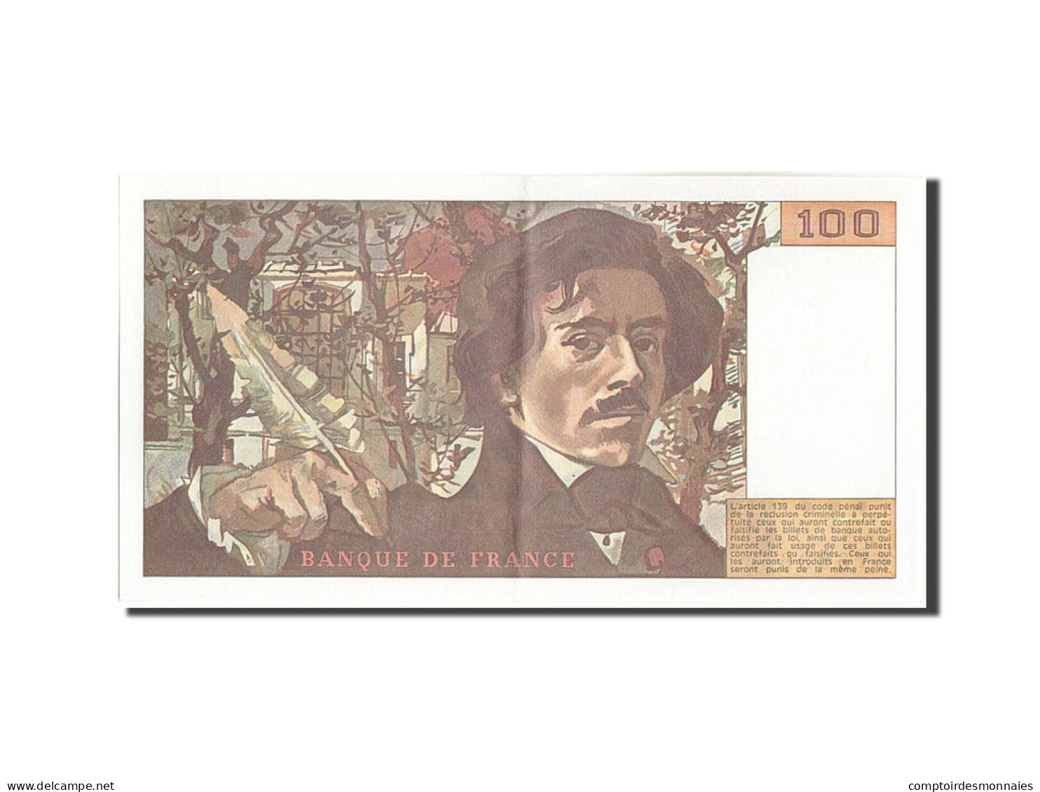 Billet, France, 100 Francs, 100 F 1978-1995 ''Delacroix'', 1978, 1978, SPL - 100 F 1978-1995 ''Delacroix''