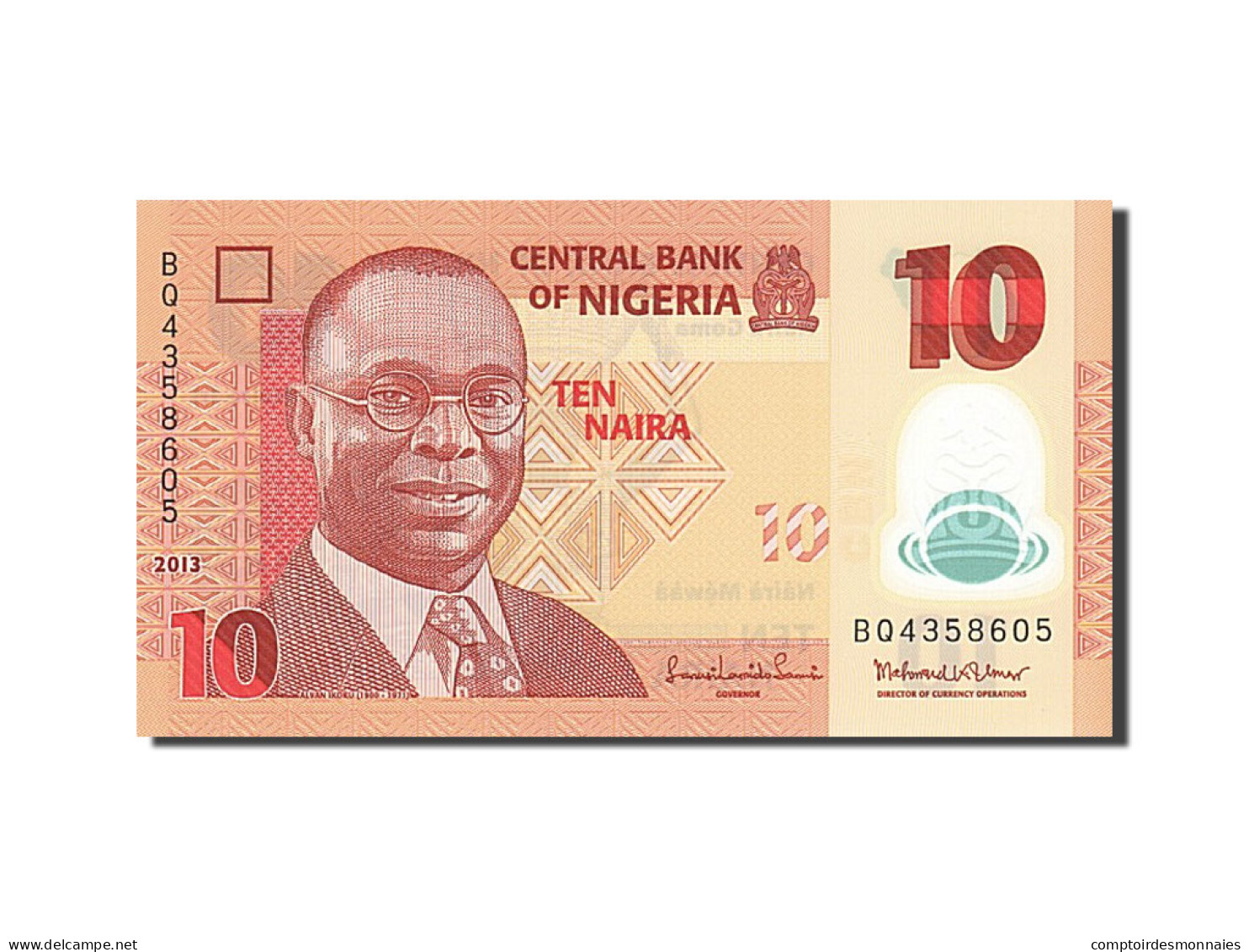 Billet, Nigéria, 10 Naira, 2013, 2013, NEUF - Nigeria