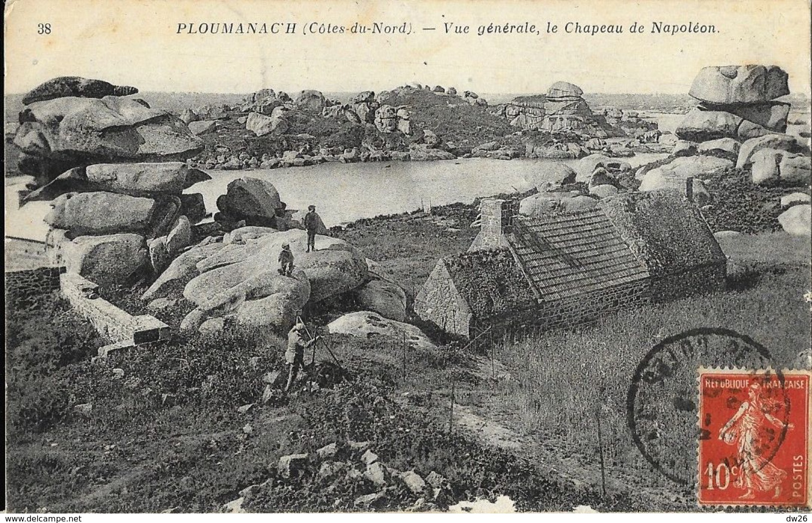 Ploumanach - Vue Générale, Le Chapeau De Napoléon - Carte N°38 - Ploumanac'h