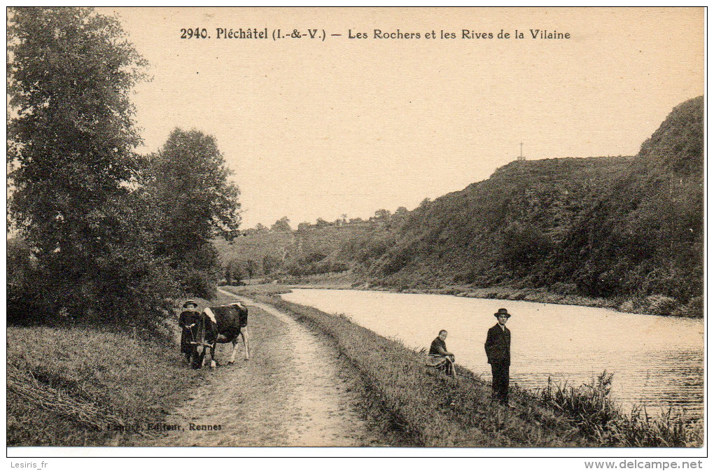 CPA - PLECHATEL - LES ROCHERS ET LES RIVES DE LA VILAINE - 2940 - Autres & Non Classés