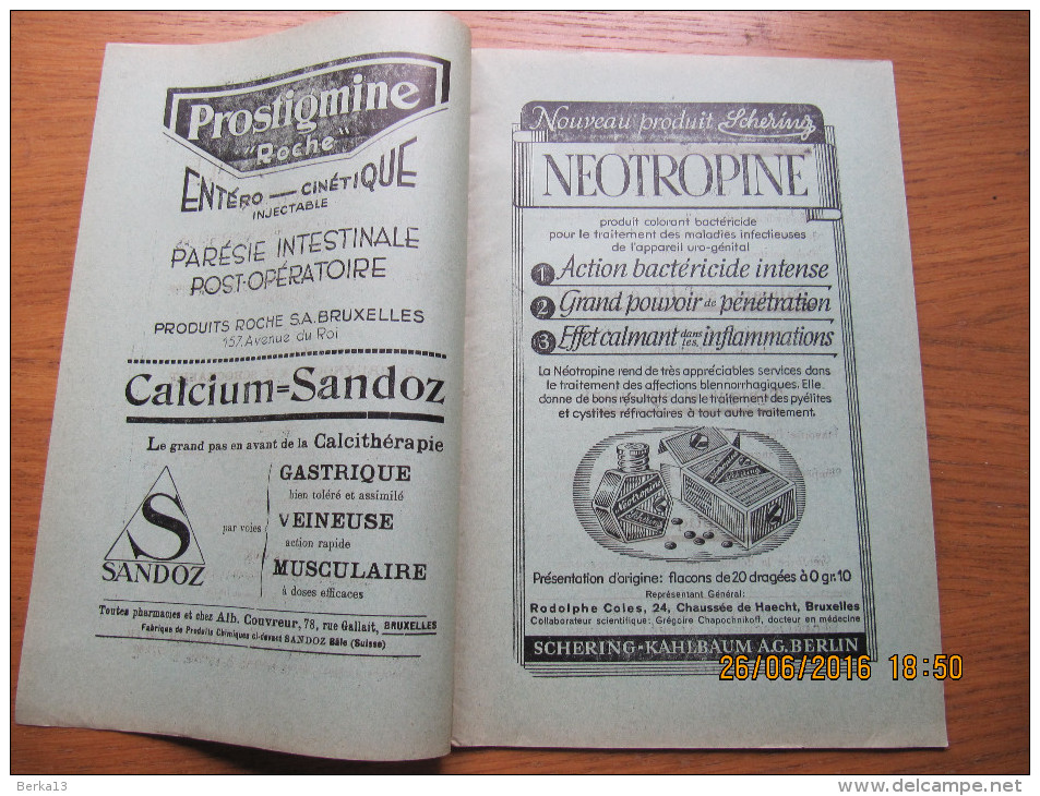 REVUE MEDICALE DE LOUVAIN N° 18 - 1933 La Phénolphtaléine M. IDE - 1900 - 1949