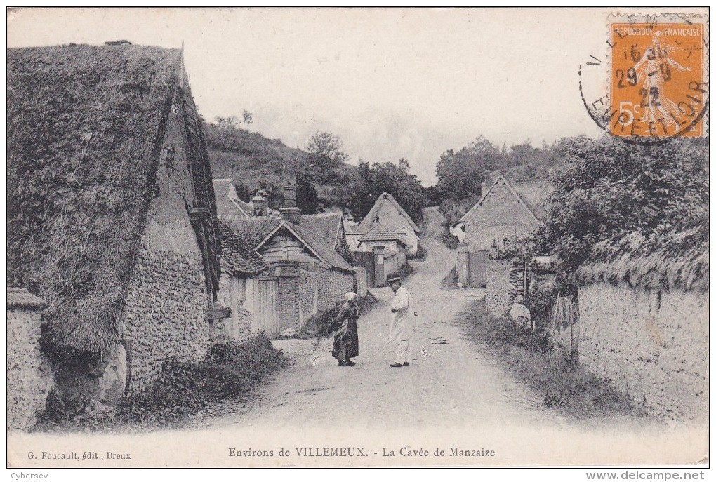 VILLEMEUX - La Cavée De Manzaize - Animé - TBE - Villemeux-sur-Eure