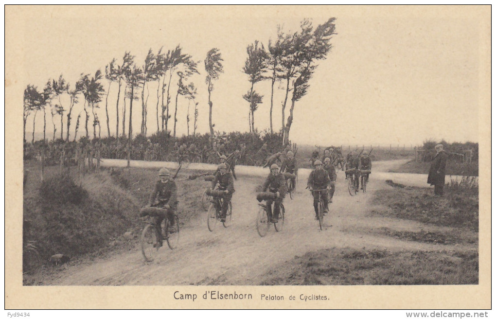 CPA - Le Camp D'Elsenborn - Peloton De Cyclistes - Elsenborn (camp)