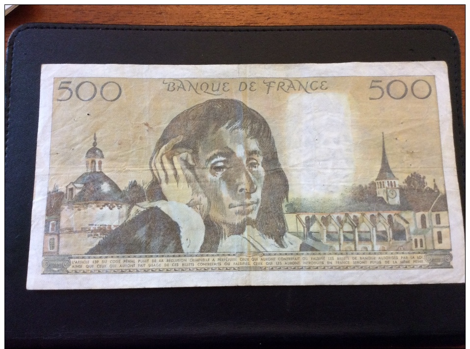 500 Francs 22-1-1987 - 500 F 1968-1993 ''Pascal''