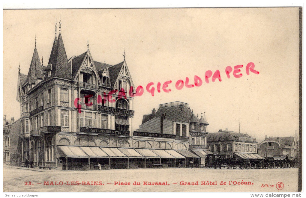 59 - MALO LES BAINS - PLACE DU KURSAAL  GRAND HOTEL DE L' OCEAN - Malo Les Bains