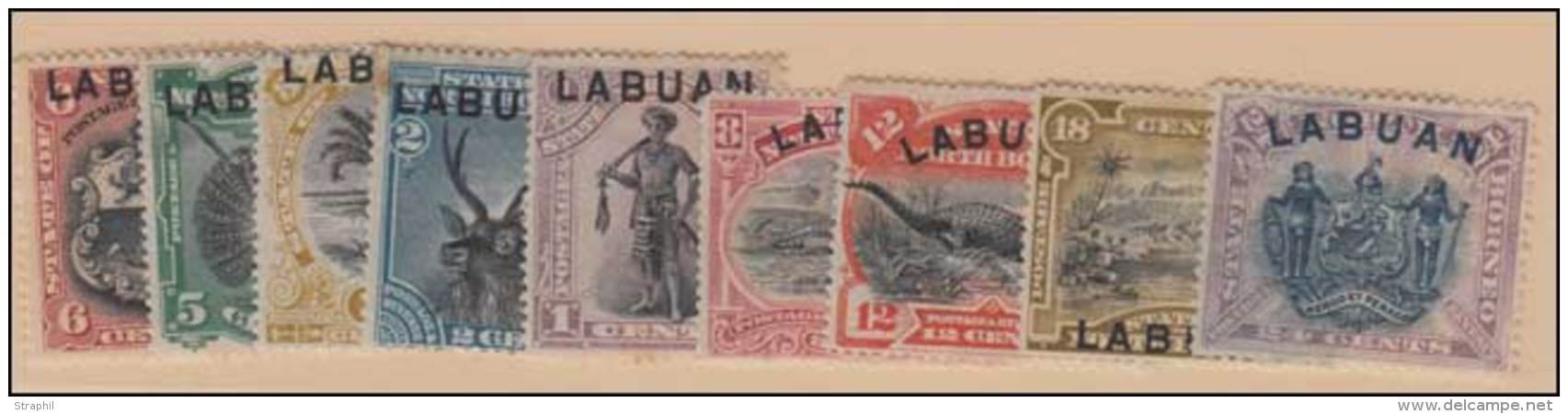 LABUAN N°71/72, 74, 77, 79/81, 83A, 85 - 9 Val -TB - Altri & Non Classificati