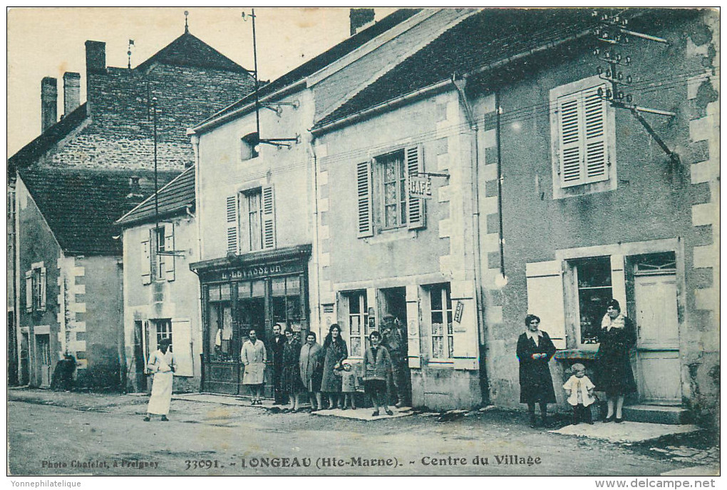 52 - HAUTE MARNE - Longeau - Centre Du Village - Café - Le Vallinot Longeau Percey