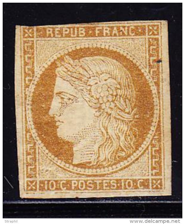 N°1 - 1 Filet Touché - 1849-1850 Ceres