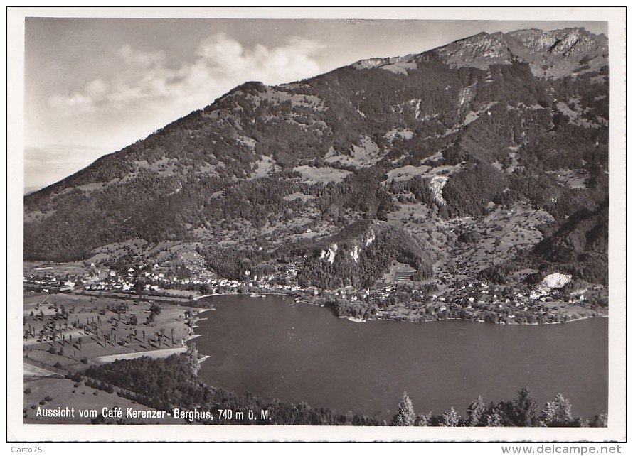 Suisse - M. Bei Filzbach - Aussicht Von Café Kerenzer - Berghus - Filzbach