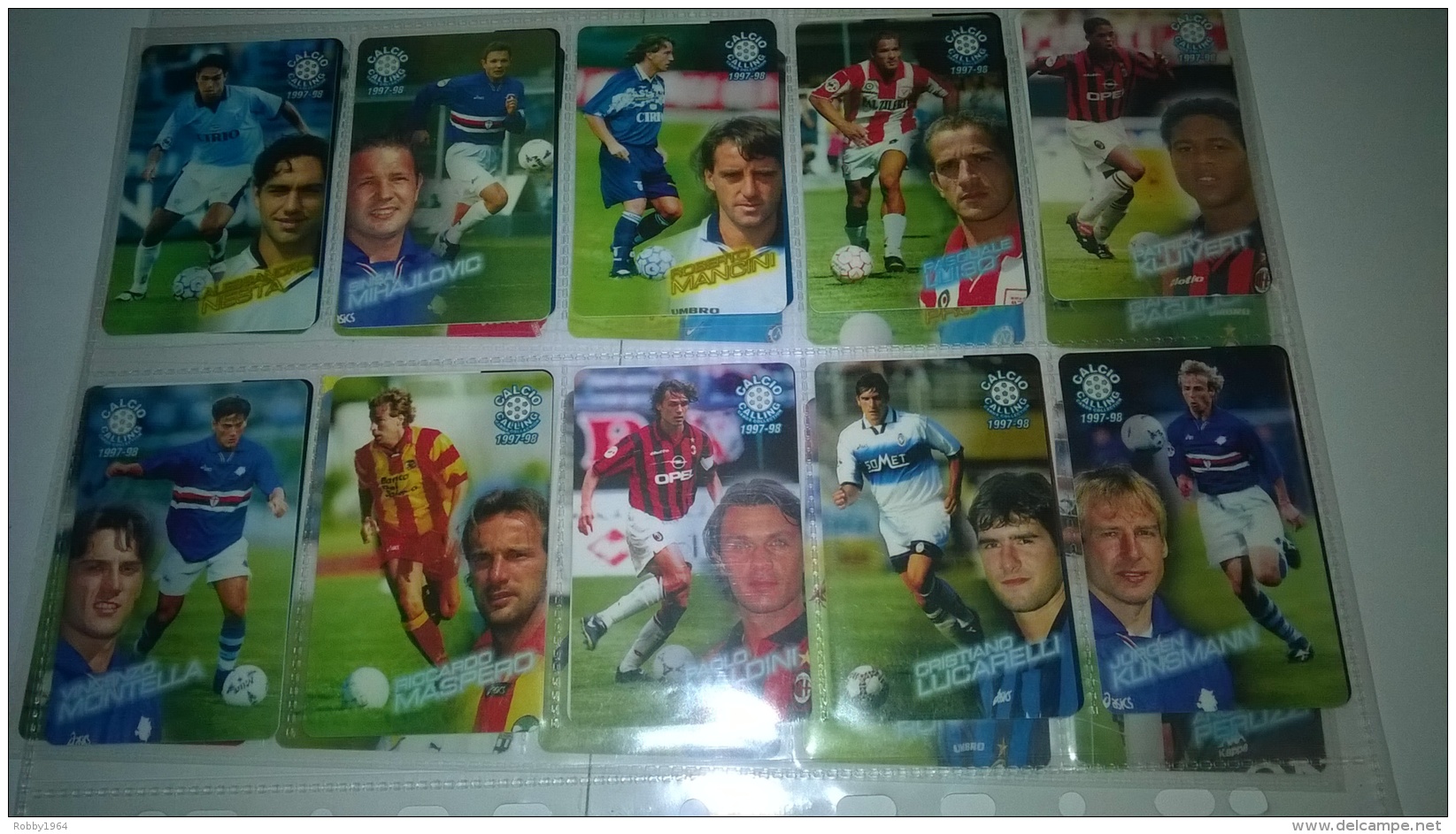 Serie Cpl Dal N 1 Al N 56 Calcio Card Calling 97/98 Ottime - Edizione Italiana