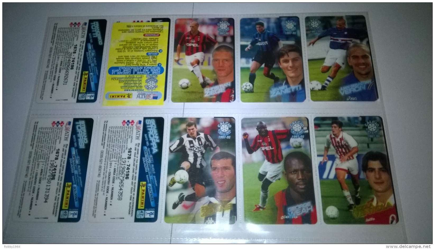 Serie Cpl Dal N 1 Al N 56 Calcio Card Calling 97/98 Ottime - Edizione Italiana