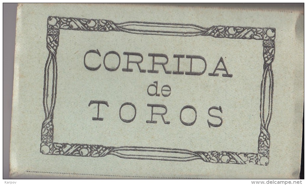 CPA - CARNET DE 14  VUES DIFFÉRENTES DE CORRIDA DE TOROS - Altri & Non Classificati