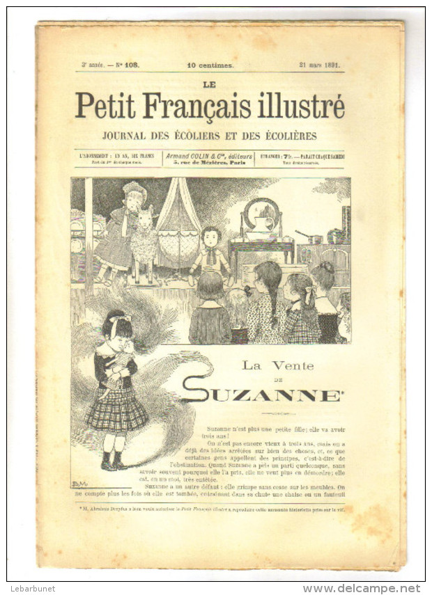 Revues Anciennes 1891 Le Petit Français IllustréMars 1891 4 Numéros N° 106-107-108-109 - Revues Anciennes - Avant 1900