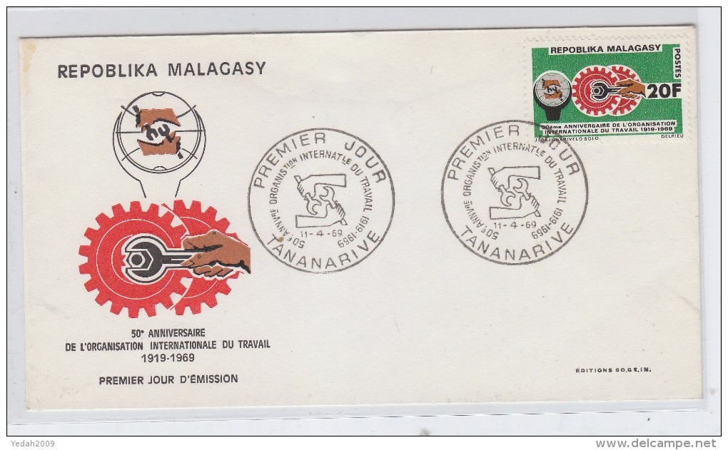 Malaysia ILO FDC 1969 - IAO