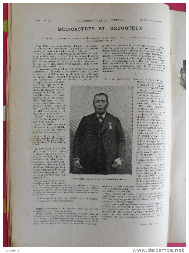 Les Nouvelles Illustrées N° 79 De 1903. Accident Dirigeable Lebaudy Rebouteux Médicastre Indo-chine Folle En Cage - Autres & Non Classés