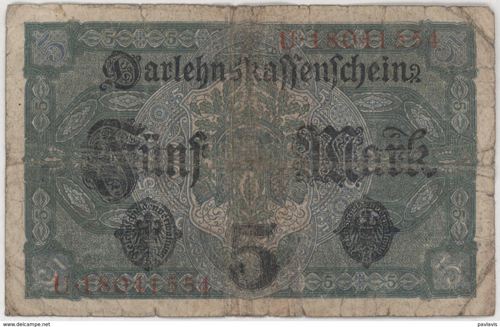 5 Mark - German Empire - Year 1917 - 5 Mark