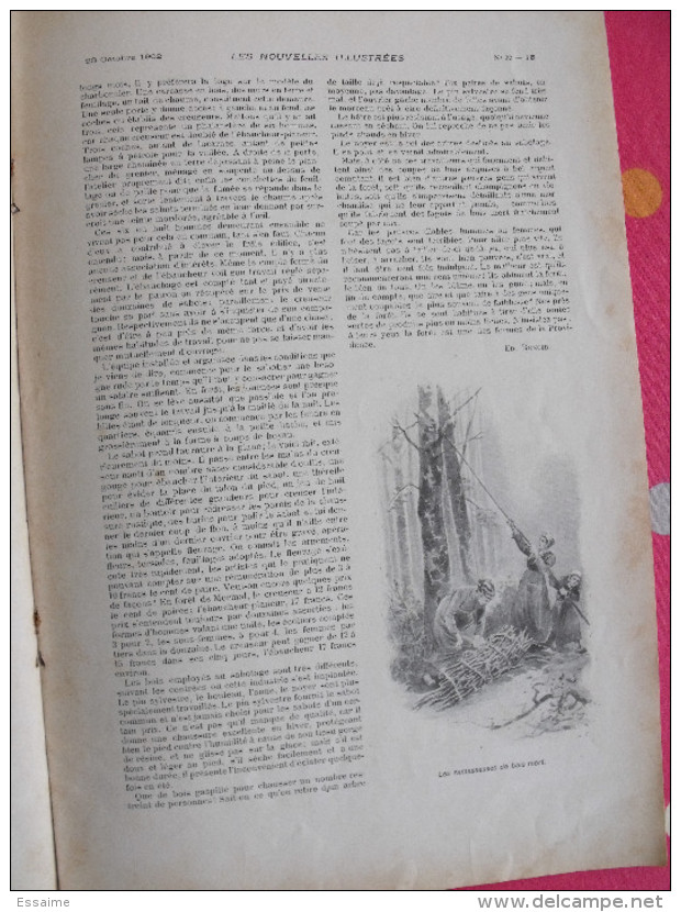 les nouvelles illustrées n° 22 de 1902. grève mineurs grignan jaurès dakar gratte-ciel sabotier feux flottants phare