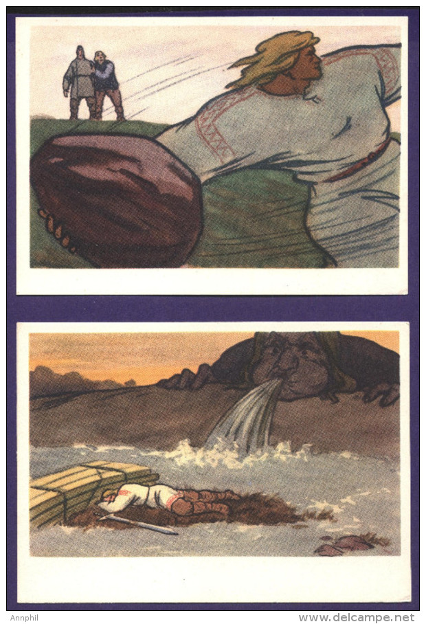 6506  Set of postcards Illustration epics of the north  Kalevala