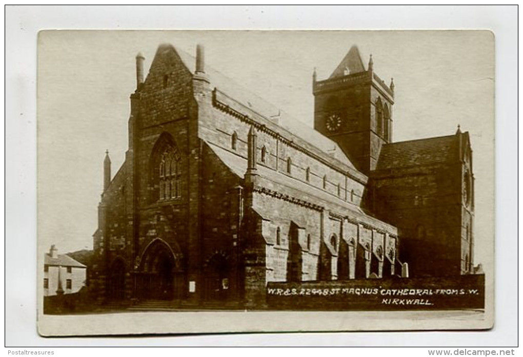 ST. MAGNUS CATHEDRAL FROM S.W. KIRKWALL - Orkney