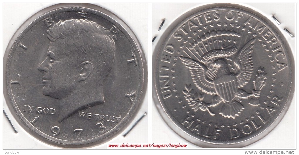 U.S.A. 50 Cents  Half Dollar 1973  Kennedy Km#202b - Used - 1964-…: Kennedy