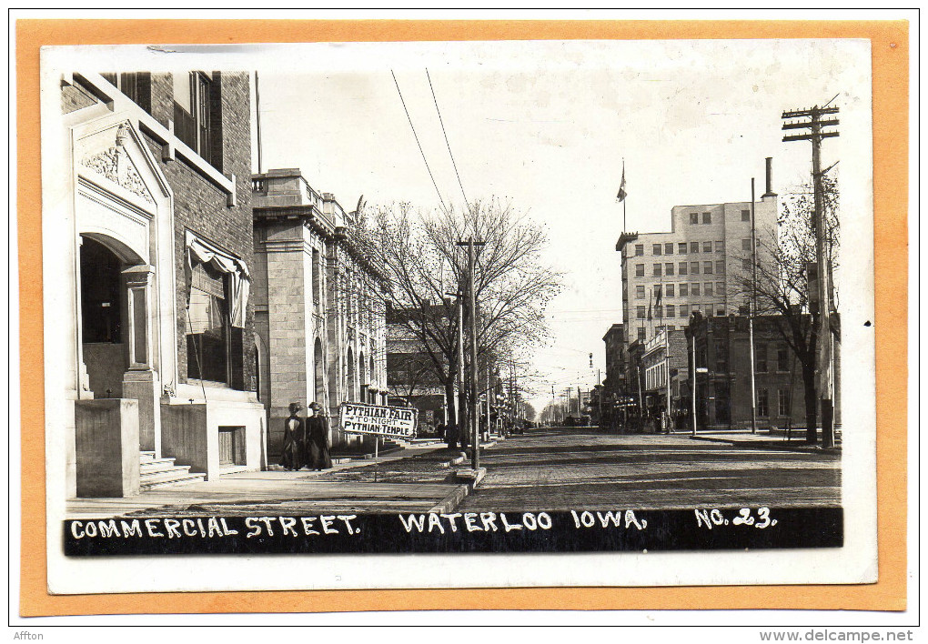 Watreloo IA Old Real Photo Postcard - Waterloo