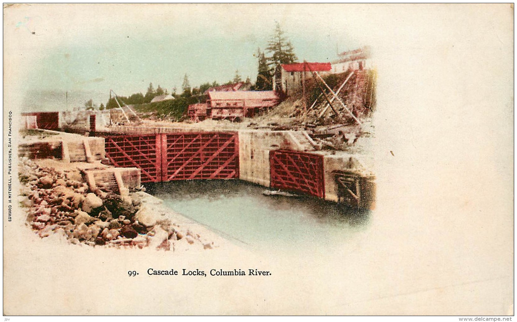 CARTE POSTALE : USA . OREGON . CASCADE LOCKS . COLUMBIA RIVER . - Autres & Non Classés