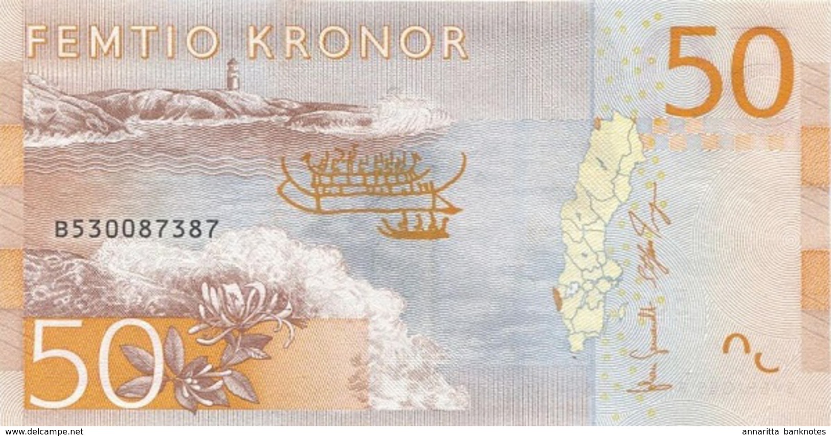 SWEDEN 50 KORONOR ND (2015) P-70 UNC [ SE70 ] - Sweden