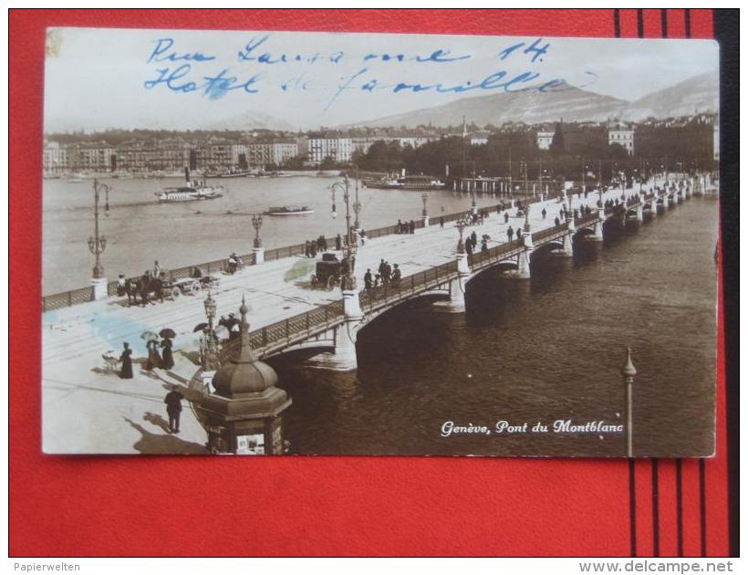 Genf (GE) - Pont Du Montblanc / Zensur 1917 - Genève