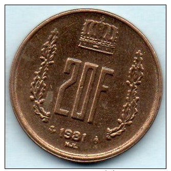 R2/ LUXEMBOURG  20 Francs 1981 - Luxemburg