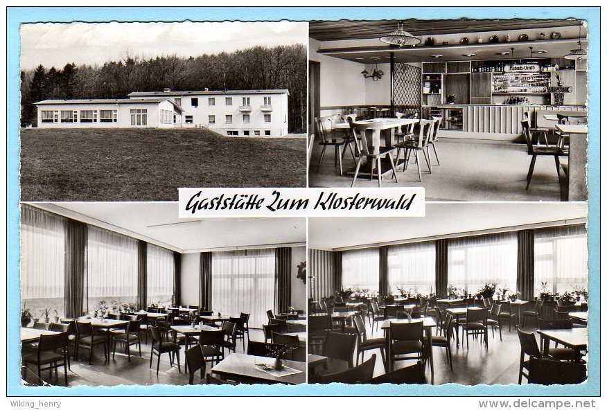 Lich Arnsburg - S/w Gaststätte Zum Klosterwald - Lich