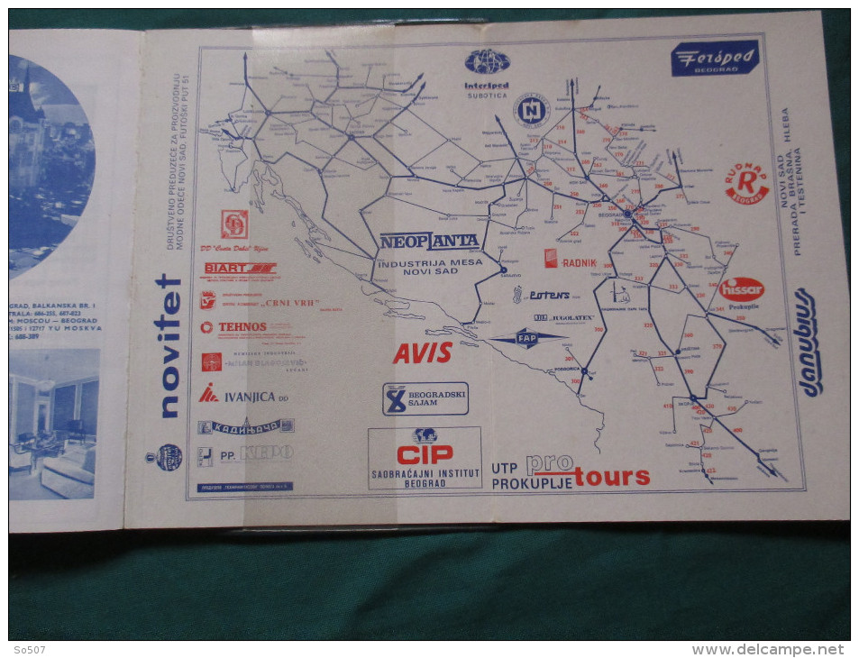 Yugoslavia Railways Timetable-Book 1992/93. With Blue Protective Sheath - Europe