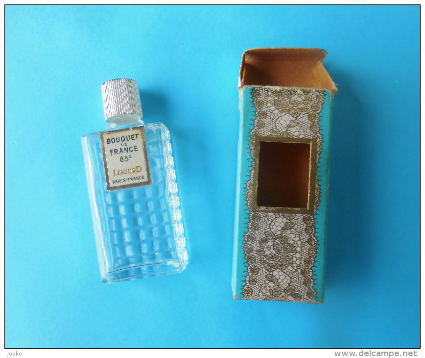 LESOURD Parfums Precieux ( Paris - France ) 85° Vintage Perfume Empty Bottle + Original Box * Parfum Profumo - Flakons (leer)