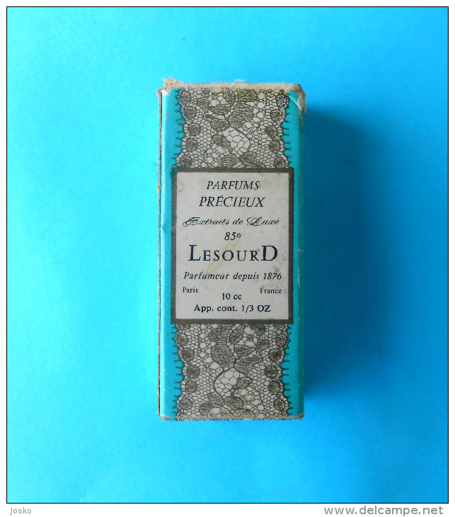 LESOURD Parfums Precieux ( Paris - France ) 85° Vintage Perfume Empty Bottle + Original Box * Parfum Profumo - Flakons (leer)