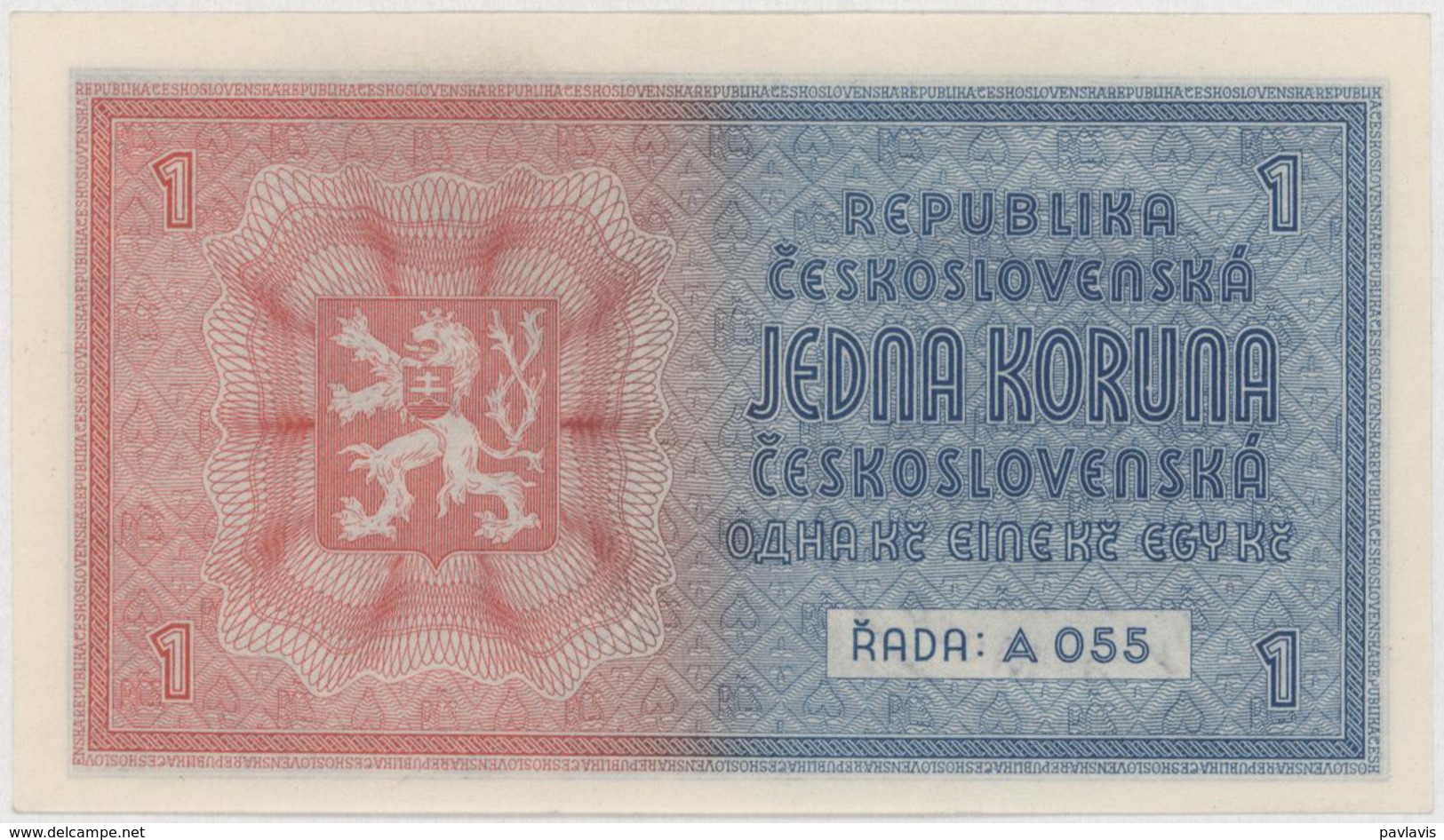 1 Koruna Ceskoslovenska - Protectorate Of Bohemia And Moravia - Czechoslovakia - Year 1938 - Tchécoslovaquie