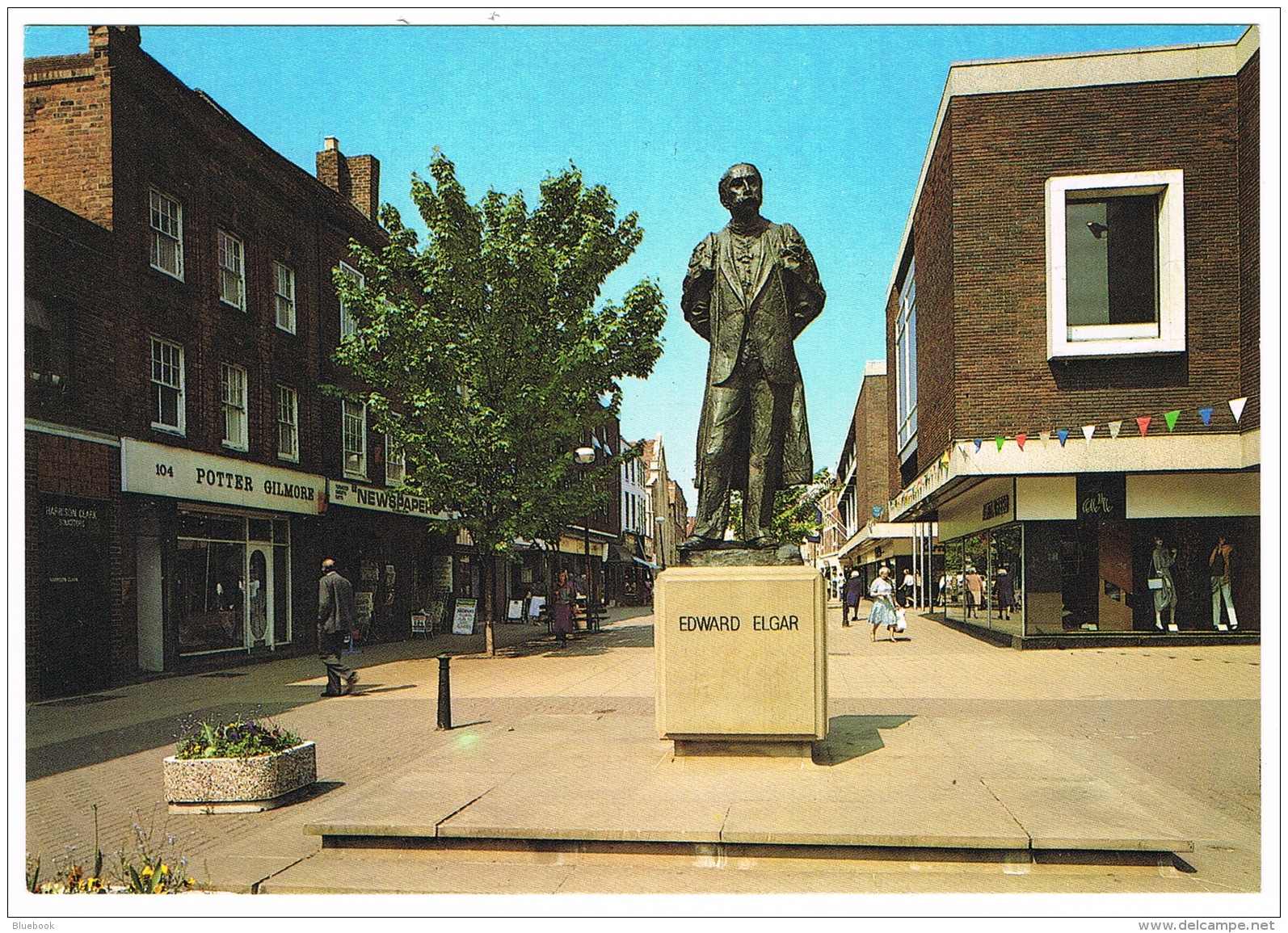 RB 1105 - J Salmon Postcard - Edward Elgar Statue - Worcester - Music Theme - Sonstige & Ohne Zuordnung