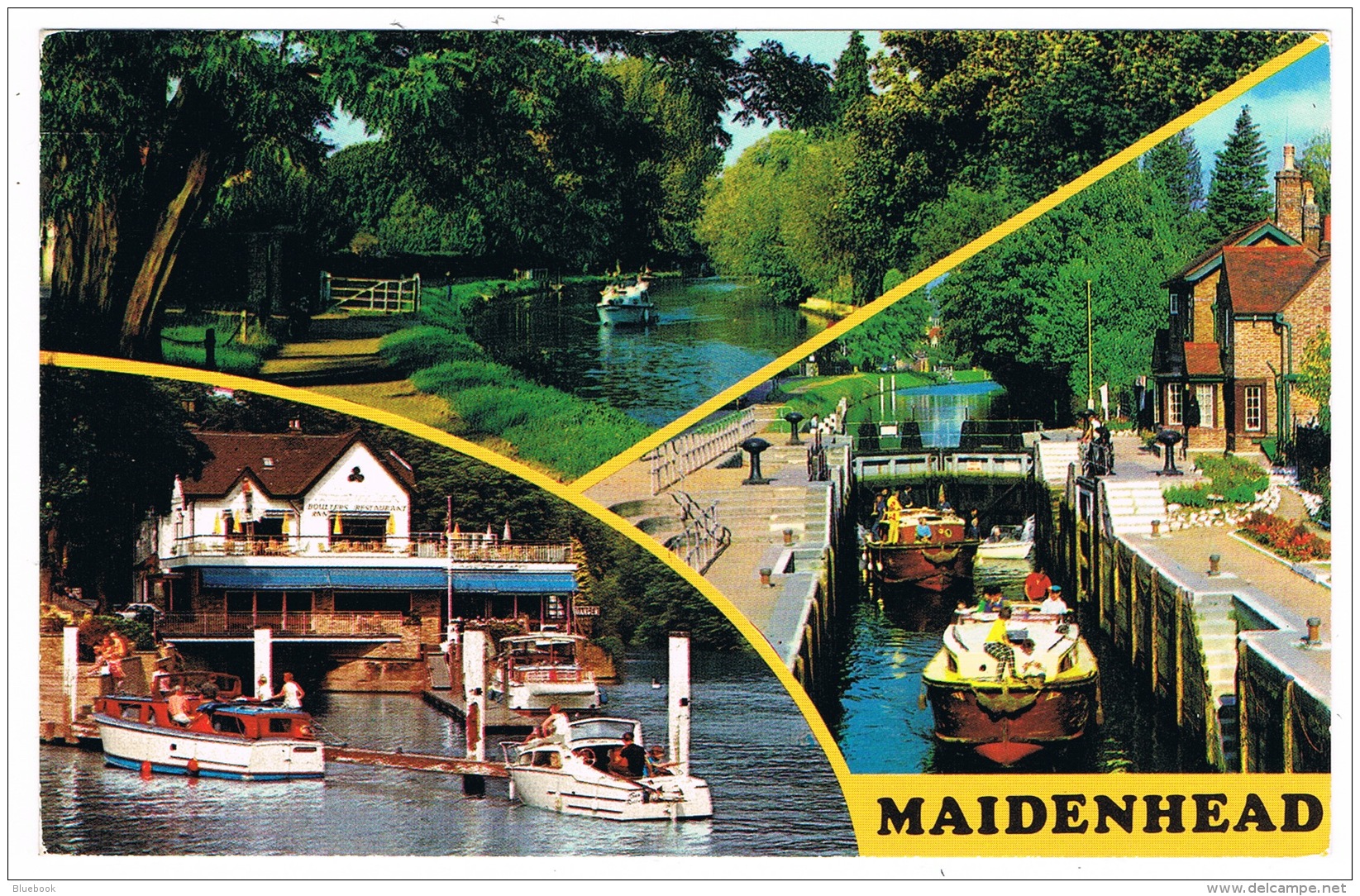 RB 1105 - Multiview Postcard - The River Thames Boats - Maidenhead Berkshire - Otros & Sin Clasificación
